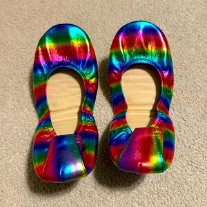 Gorgeous Rainbow genuine leather ballet flats!